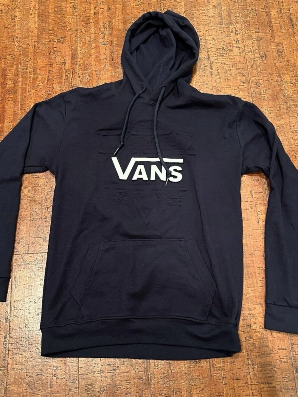 Vans Men’s Small Dark Navy Blue Hoodie Pullover Sweater
